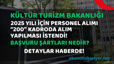 kültür ve turizm bakanlığı personel alımı