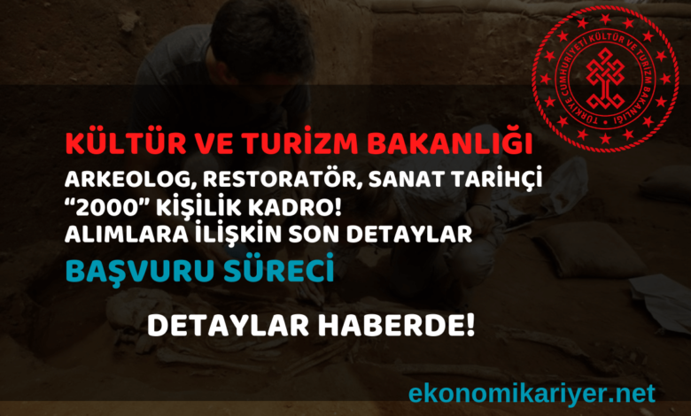kültür turizm bakanlığı personel alımı