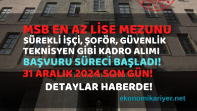 msb işçi alımı
