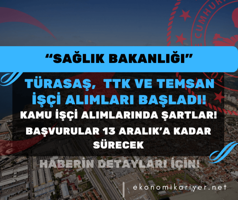 sağlık bakanlığı kamu işçi alımı
