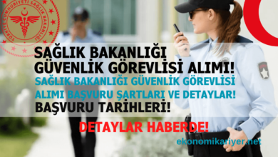 sağlık bakanlığı güvenlik görevlisi alımı