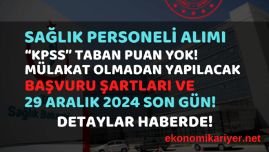 sağlık personeli alımı