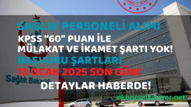 sağlık personeli alımı