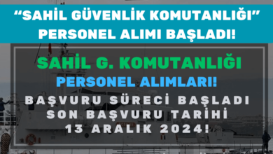 sahil güvenlik komutanlığı personel alımı