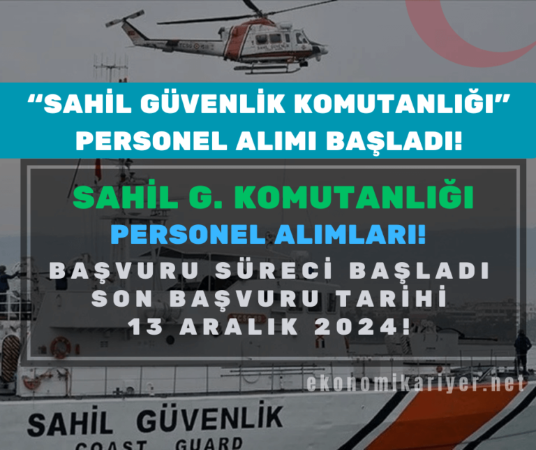 sahil güvenlik komutanlığı personel alımı