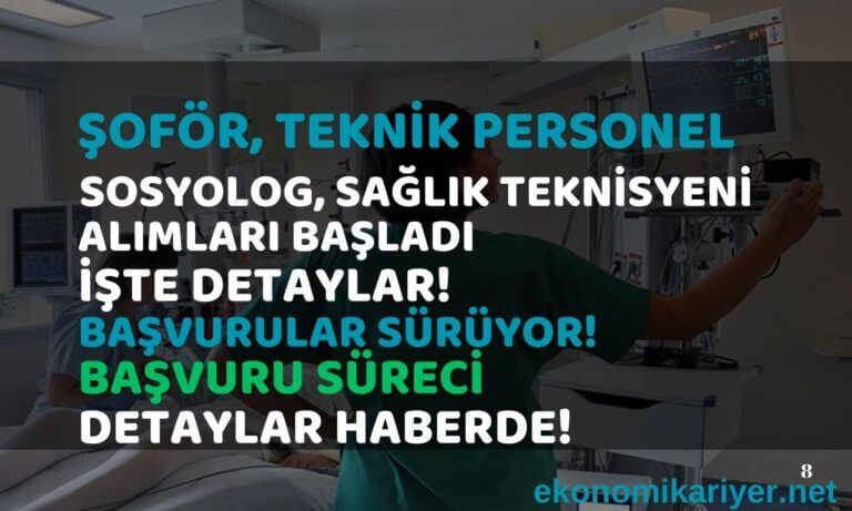 şoför ve teknik personel alımları