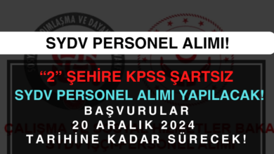 sydv personel alım