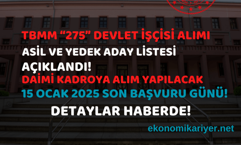 tbmm personel alımı