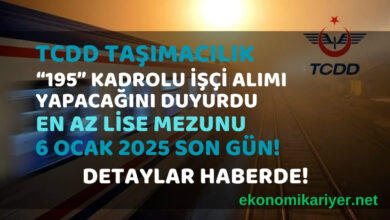 tcdd personel alımı