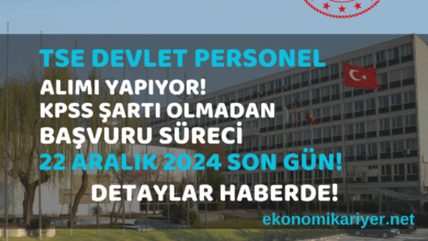 tse personel alım