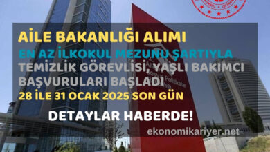 aile bakanlığı personel alımı