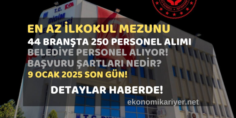 belediye personel alımı