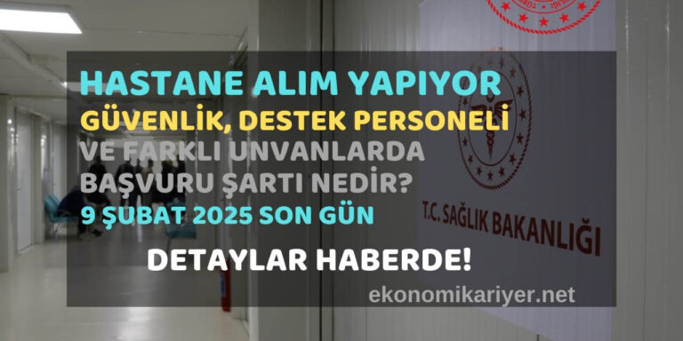 hastane personel alımı