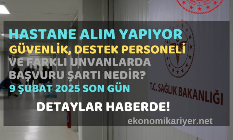 hastane personel alımı