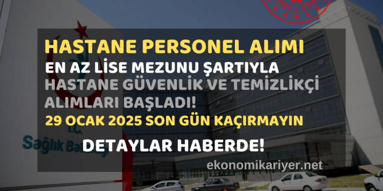 hastane personel alımı