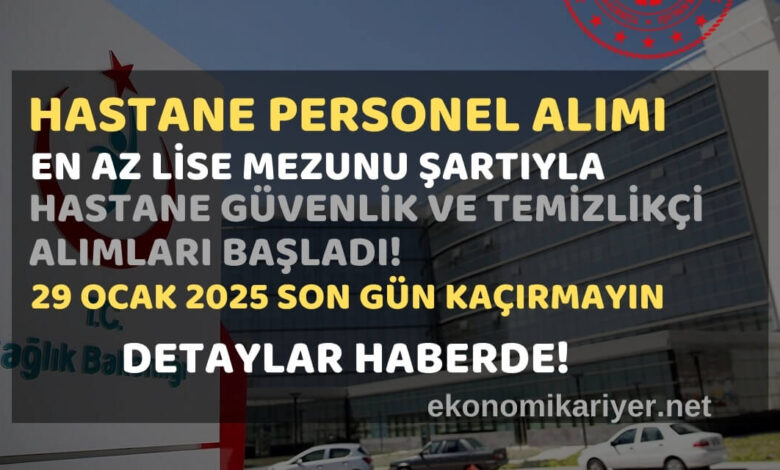 hastane personel alımı