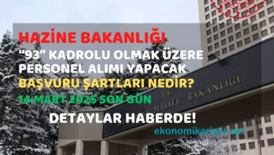 hazine ve maliye bakanlığı personel alımı
