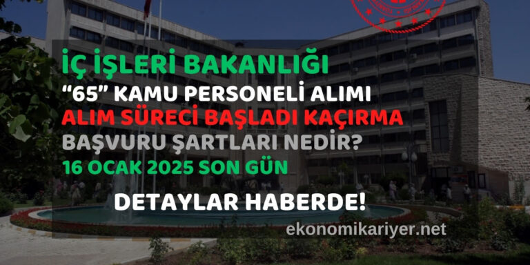 içişleri bakanlığı personel alımı