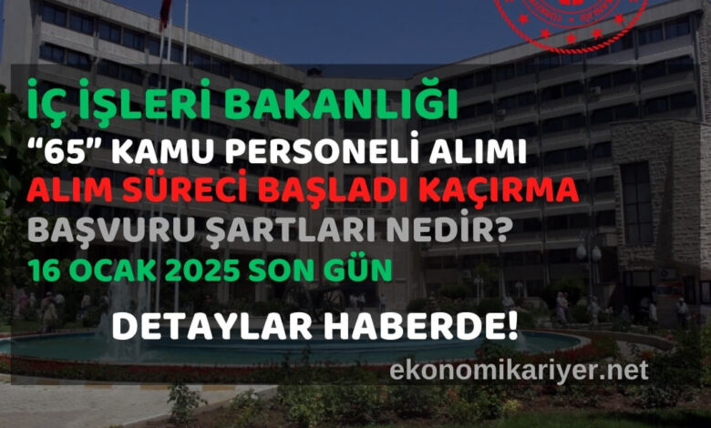 içişleri bakanlığı personel alımı