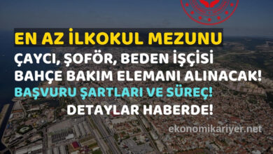 ilkokul mezunu çaycı alımı