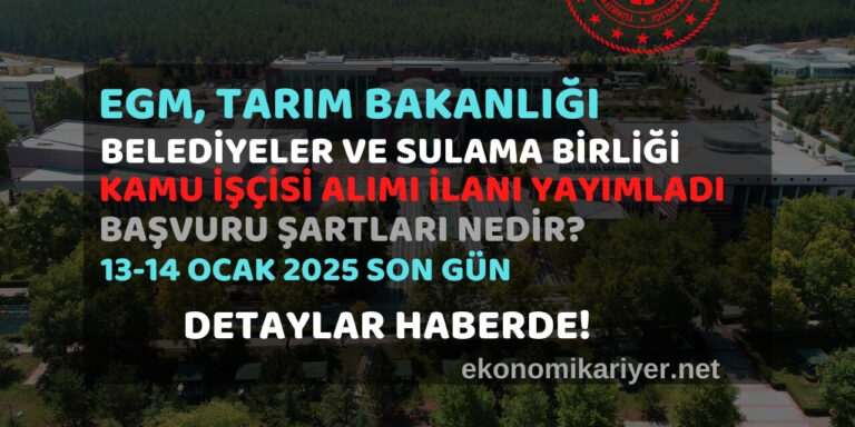 kamu işçi alımı 2025
