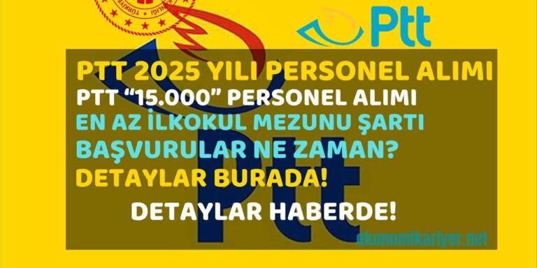 ptt personel alımı