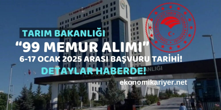 tarım bakanlığı memur alımı