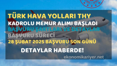 türk hava yolları personel alımı