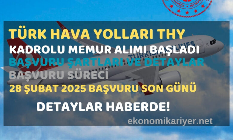 türk hava yolları personel alımı