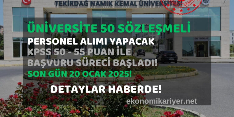 üniversite personel alımı