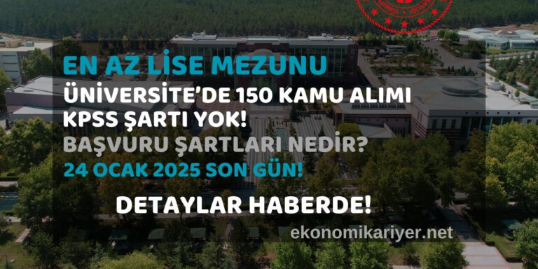 üniversite personel alımı