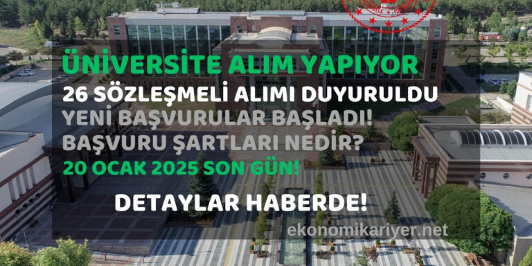 üniversite personel alımı