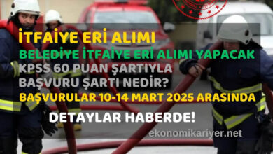 belediye itfaiye eri alımı