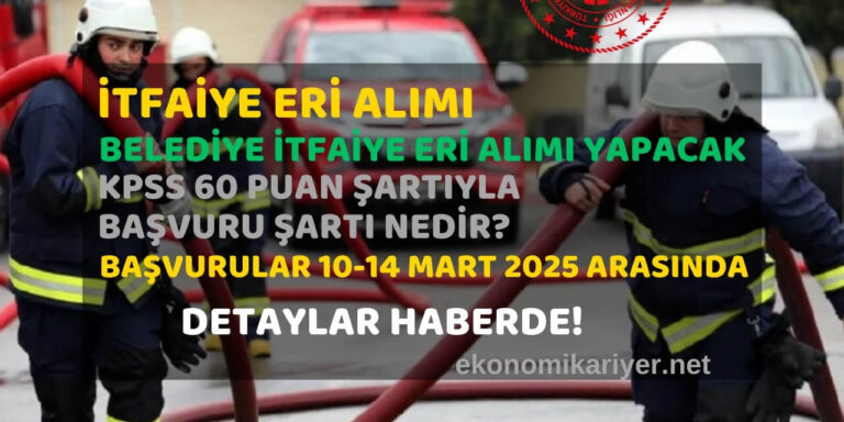 belediye itfaiye eri alımı