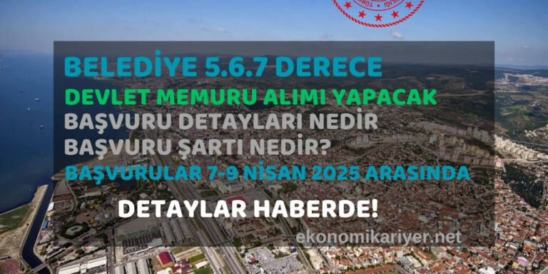 belediye memur alımı