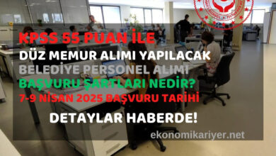 belediye personel alımı