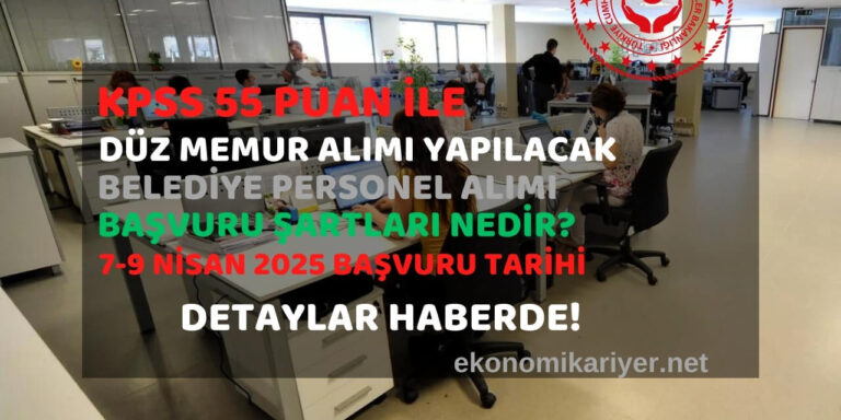 belediye personel alımı