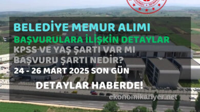 belediye personel alımı