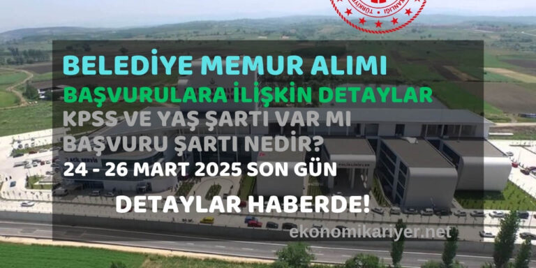 belediye personel alımı