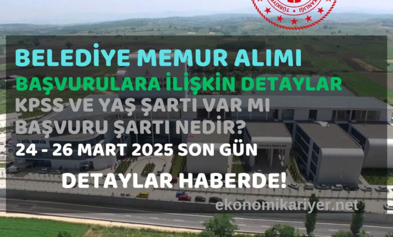 belediye personel alımı