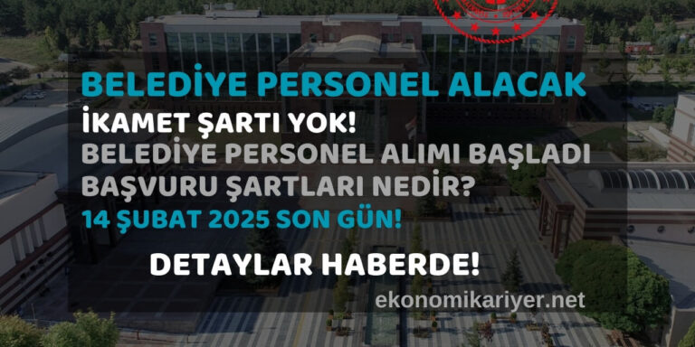 belediye personel alımı 2025