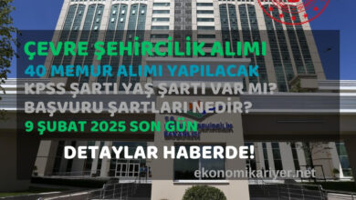 çevre bakanlığı memur alımı