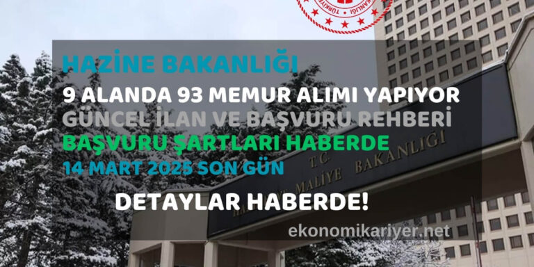 hazine maliye bakanlığı personel alımı