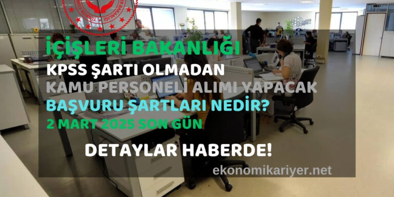 içişleri bakanlığı personel alımı