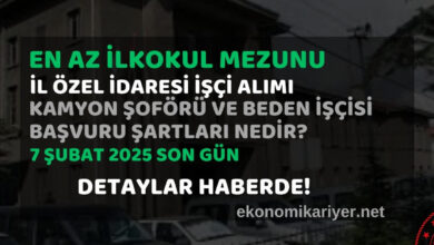 il özel idaresi personel alımı