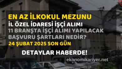 il özel idaresi personel alımı