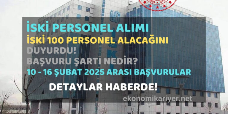 iski personel alımı