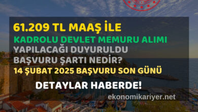 kadrolu memur alımı