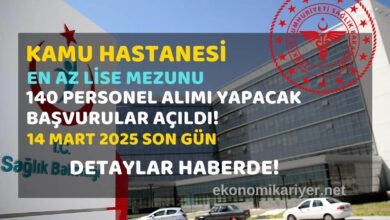 kamu hastanesi personel alımı