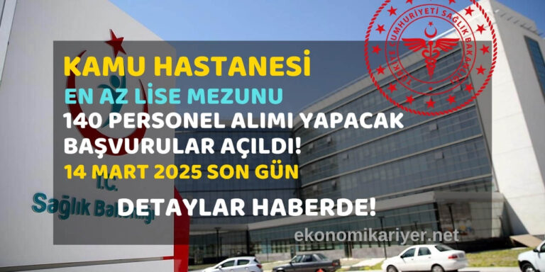 kamu hastanesi personel alımı